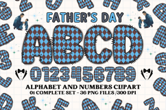 Father’s Day Alphabet clipart, father’s day letters doodle Product Image 1