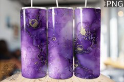 Purple Luxury Alcohol Ink Tumbler Wrap -High Quality 300 Dpi Product Image 1