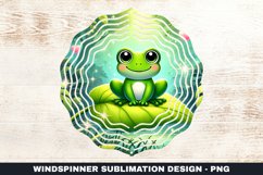 Frog Wind Spinner Sublimation Design Product Image 1