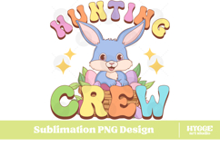 Easter Bunny Sublimation DTF Chick Farm Hip Hop Spring Joy Product Image 1