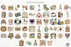 70s Aesthetic Vintage Summer Clipart Product Image 4