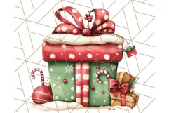 Christmas Dinosaur PNG Clipart, Cute Dino Holiday Art Png Product Image 2