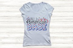 All American Babe Svg, 4th Of July Svg, Patriotic Svg. Product Image 2
