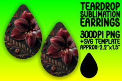 Fresh Teardrop Design for Earrings , 3D Flower Product Image 1