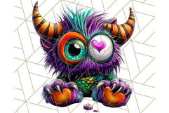 Spooky Cute Monster PNG Clipart, Adorable Halloween Monsters Product Image 2