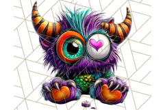 Spooky Cute Monster PNG Clipart, Adorable Halloween Monsters Product Image 2