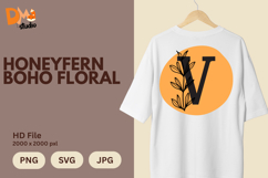 Honeyfern Boho Floral Monogram Product Image 1