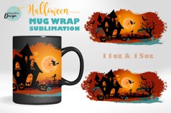 Halloween mug wrap design sublimation png Product Image 1