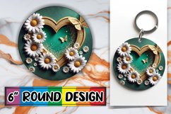 Bright Moments Round Ornaments, 3D Heart Product Image 1