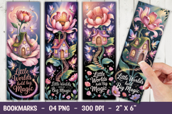 Floral Glow Bookmark Sublimation Product Image 1
