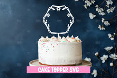 Blank cake topper, Paper Cut SVG Product Image 1
