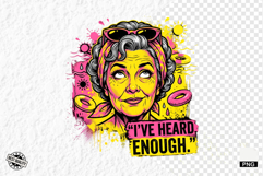 Funny Summer Grandma PNG Illustration Product Image 1