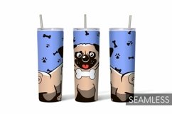 Dogs Tumbler Sublimation | 20 oz | Taper | Straight Product Image 11