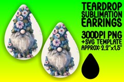 Enchanting Gnome Elegance: Sublimation Teardrop Magic Product Image 1