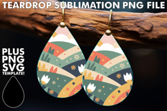 Sweet Teardrop EARRINGS PNG Design, Spring Product Image 1