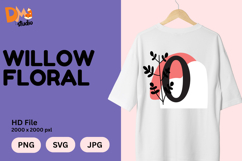 Willow Floral Monogram Product Image 1