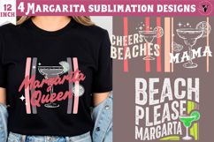 4 Summer Sublimation Clipart | Margarita PNG Product Image 1
