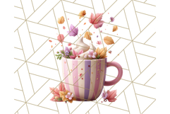 Fall Coffee Cup Clipart PNG, Autumn Mugs, Cozy Drinks Png Product Image 2