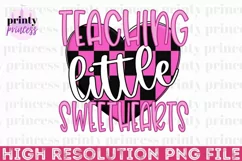 Teacher Valentine png, Valentine's Day Sublimation Design Product Image 1