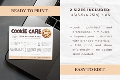 Cute Cookie Care Form Canva Template Product Image 2