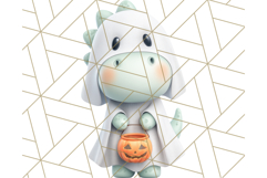 Dinosaur Costume Clipart, Cute Dinos in Halloween Outfits Product Image 2