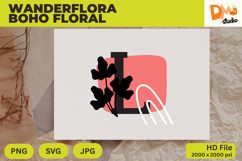 Wanderflora Boho Floral Monogram Product Image 1