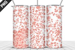 Valentine Flowers Tumbler Design | Valentine Tumbler Wrap Product Image 1