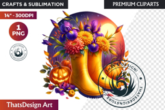 Halloween Floral Rain Boots - Cute Witchy Garden Clipart PNG Product Image 1