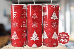 Christmas Red Tumbler | Christmas Tumbler Wrap Product Image 1