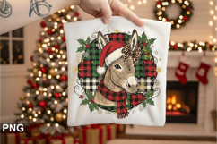 Christmas Cow Sublimation - Christmas PNG Design Product Image 3