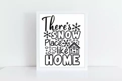 There's Snow Place Like Home Svg, Christmas Svg, Winter Svg. Product Image 2