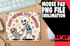 BRIGHT MOUSE PAD INSPIRATIONAL DESIGN, Funny Skeleton Product Image 1