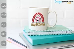 Born To Be Awesome SVG Design/ Baby Shirt SVG Cut Files Product Image 3