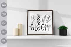 Live Life In Full Bloom SVG | Funny Girl SVG Design Product Image 2