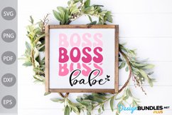 Boss Babe - Girl Quote Tshirt SVG Design Product Image 3