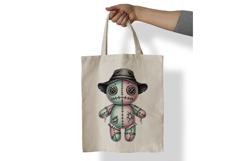 Patchwork Hat Stitched Doll Halloween Voodoo PNG Product Image 7