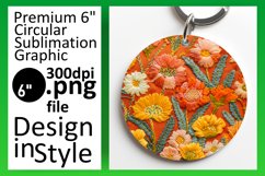 Vivid Embroidered Pattern Keychains Product Image 1