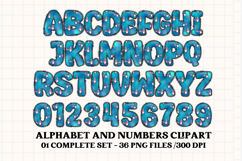 4th July Alphabet png clipart, independence letters doodle Product Image 2