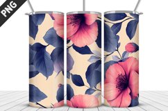 Flowers Tumbler Wrap | Sublimation Design | Tumbler PNG Product Image 1