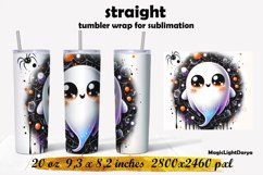 Cute Halloween tumbler,Ghost Halloween Tumbler sublimation Product Image 1