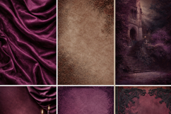 Gothic Burgundy, Dark Academia Digital Papes Product Image 3