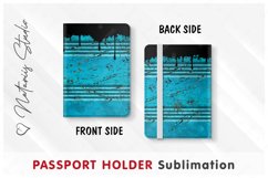 Oil Drum pattern - Passport Holder sublimation. Product Image 3
