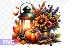 Autumn Harvest Pumpkin Sublimation - Pumpkin Clipart Design Product Image 1