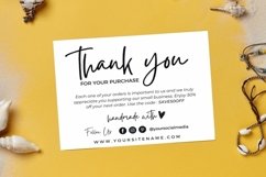 Thank you card for small business BW template Canva 08 Product Image 1