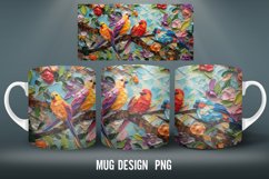 EdenBird Mug Wrap Sublimation Designs|Impasto Painting Mug Product Image 2