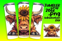 Peekaboo Cow Sublimation Tumbler Wrap - Farm Design Product Image 1