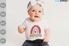 Born To Be Awesome SVG Design/ Baby Shirt SVG Cut Files Product Image 1