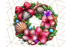 Summer Christmas Clipart PNG, Tropical Holiday Art Clip Art Product Image 2