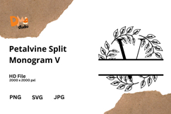 Petalvine Split Monogram Product Image 1