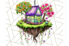 Bright Floating Island PNG Clipart for Fantasy Worlds & Maps Product Image 2